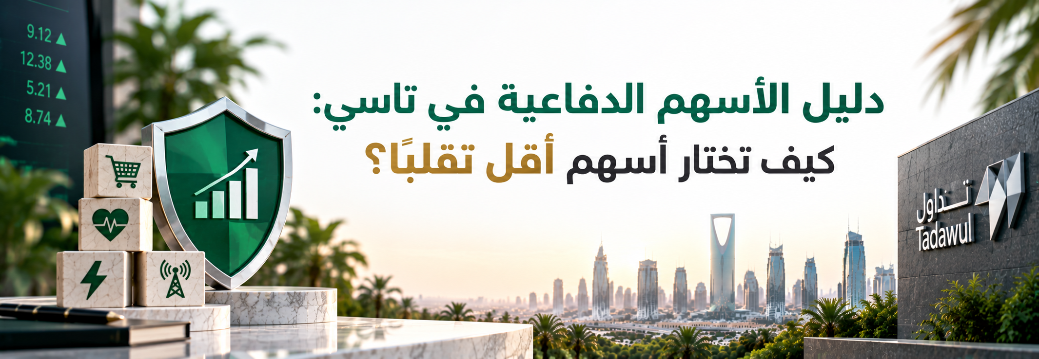دليل الأسهم الدفاعية في تاسي: كيف تختار أسهم أقل تقلباً؟
